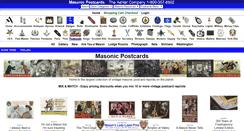 Desktop Screenshot of masonicpostcards.com